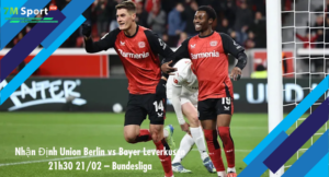 Đội hình dự kiến trước trận Union Berlin vs Bayer Leverkusen